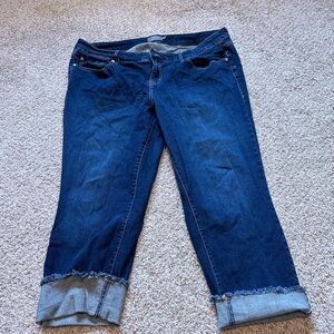 Torrid perfect crop boyfriend vintage stretch jeans